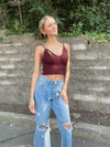 Distressed Cropped Jean