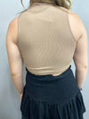 Seamless Lace Up Front Tank