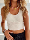 Ribbed Corset Cropped Tank